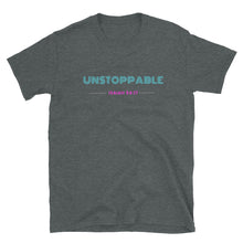 Load image into Gallery viewer, JSFEQUIERE UNSTOPPABLE-Short-Sleeve Unisex T-Shirt (white/grey)