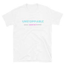 Load image into Gallery viewer, JSFEQUIERE UNSTOPPABLE-Short-Sleeve Unisex T-Shirt (white/grey)