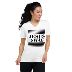 JSFEQUIERE-JESUS SWAG Unisex Short Sleeve V-Neck T-Shirt
