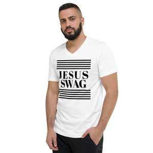 JSFEQUIERE-JESUS SWAG Unisex Short Sleeve V-Neck T-Shirt