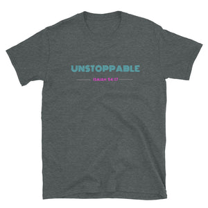 JSFEQUIERE UNSTOPPABLE-Short-Sleeve Unisex T-Shirt (white/grey)